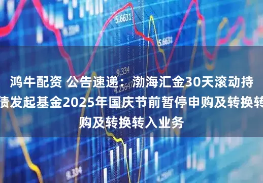 鸿牛配资 公告速递：渤海汇金30天滚动持有中短债发起基金2025年国庆节前暂停申购及转换转入业务