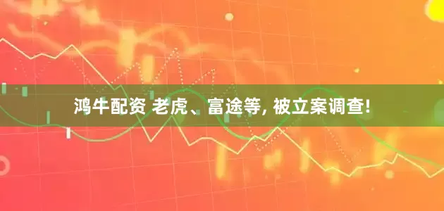 鸿牛配资 老虎、富途等, 被立案调查!
